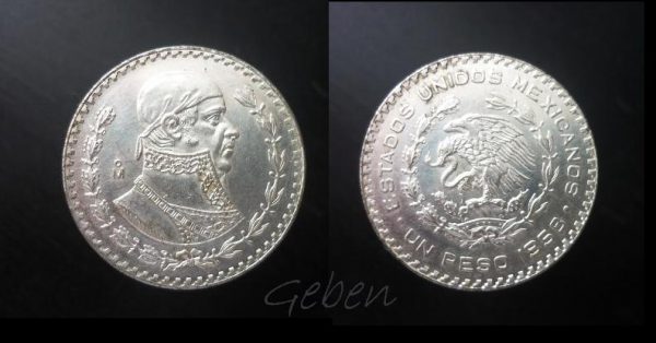 Mexiko 1 Peso 1958 Morelos
