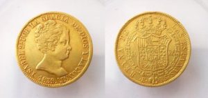 80 Reales 1839 B Isabela II.