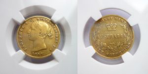 Zlatý 1/2 sovereign 1858(sy) - Rarita!