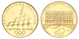 Vzácné 20 Euro 2005 - Torino 2006 v etui