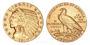 5 Dollars 1910 S Indian Head