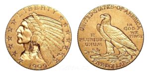 5 Dollar 1909 Indian Head - Philadelphia !