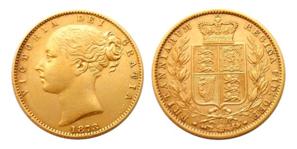 Sovereign 1873 Sy Victoria - Young Head