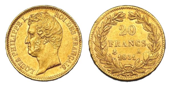 20 Frank 1831 A - Louis Philippe I. - Vzácný