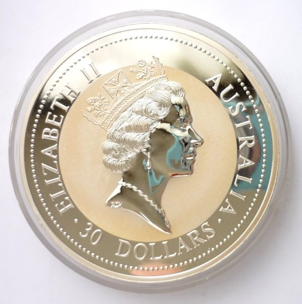 Nádherná stříbrná investiční mince KOOKABURRA 1994 - 1 KILO ! VZÁCNÉ