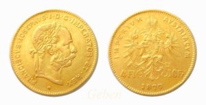 4 Zlatník - 4 Gulden 1877 Velmi vzácný - RR !