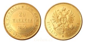 20 MARKKAA 1904 Mikuláš II. FINSKO - Vzácná !
