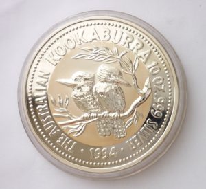 Nádherná investiční stříbrná mince  KOOKABURRA 1994 - 10 Oz STŘÍBRA - Vzácné ! 