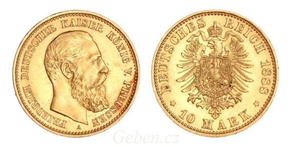 10 Mark 1888 A - Friedrich III.