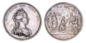 Marie Terezie 1762 Sedmihradsko  -  VELMI VZÁCNÁ Ag medaile - RR !