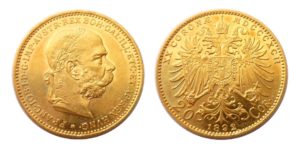 Nádherná zlatá 20 Koruna 1892 lepší ročník
