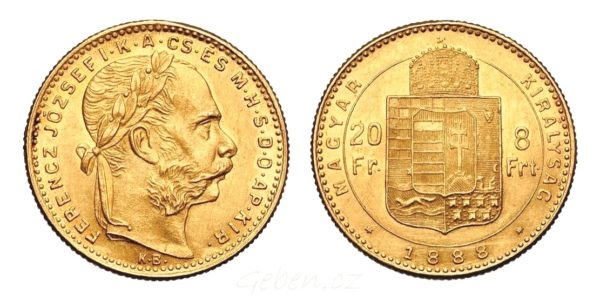 8 Zlatník - 8 Forint 1888 KB
