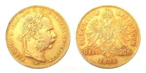 8 Zlatník - 8 Gulden 1878