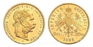 8 Zlatník - 8 Gulden 1886