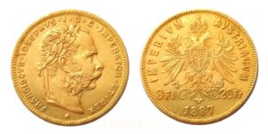 8 Zlatník - 8 Gulden 1887
