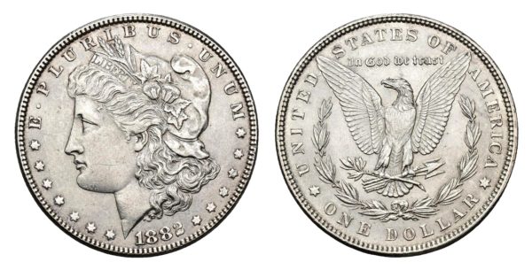 Stříbrný Morgan Dollar 1882 - Philadelphia