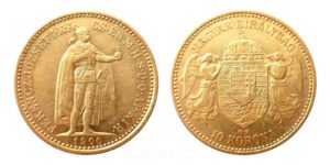 Zlatá mince - 10 Koruna 1900 KB - vzácnější ročník