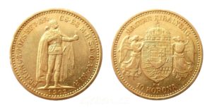 Zlatá mince - 10 Koruna 1902 KB - vzácnější ročník
