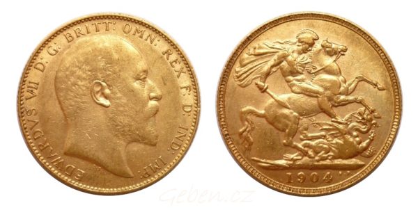 Sovereign 1904 PERTH - Král Edwarda VII. Nádherný
