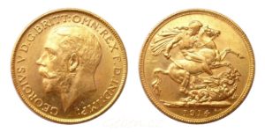 Sovereign 1914 MELBOURNE Král Jiří PROOF LIKE - Nádherný