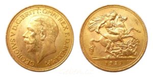 Sovereign 1929 SA král Jiří Jižní Afrika - Nádherný