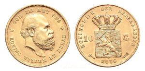 10 Gulden 1876 ! Nizozemí - Willem III.