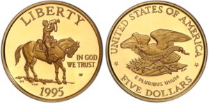 5 Dollar 1995 W - Civil War USA - Občanská válka USA 1895 - 1995