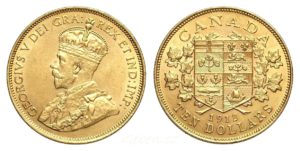 10 Dollars 1912 CANADA - George V. Vzácný
