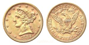 5 Dollars 1882 - LIBERTY Head / Eagle
