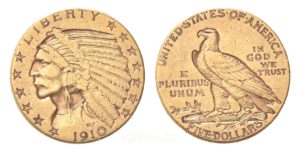 5 Dollars 1910 ! Indian Head - Philadelfia