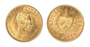 1 Pesos ! 1916 CUBA Velmi vzácné -R- Nádherné