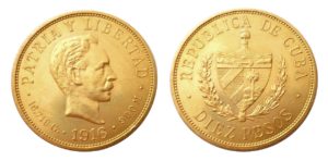 10 Pesos 1916 ! KUBA Vzácné