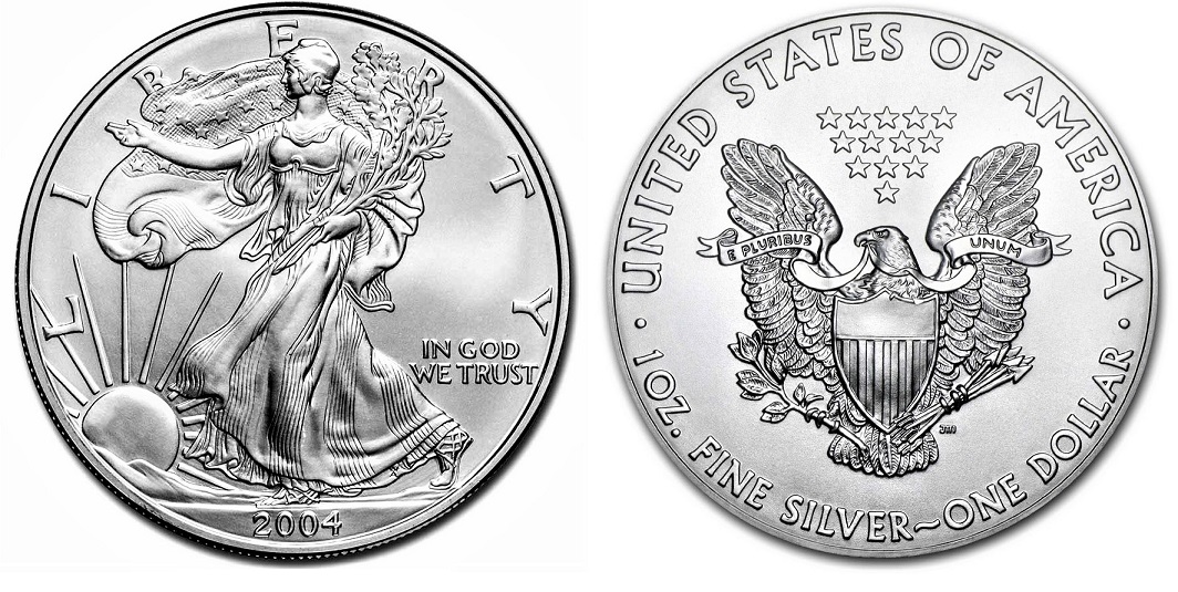 American Eagle / Liberty 2004 - Stříbrná investiční mince 1 oz