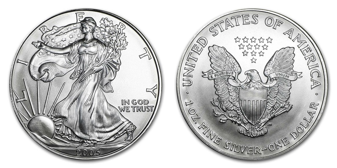 American Eagle / Liberty 2005 - Stříbrná investiční mince 1 oz