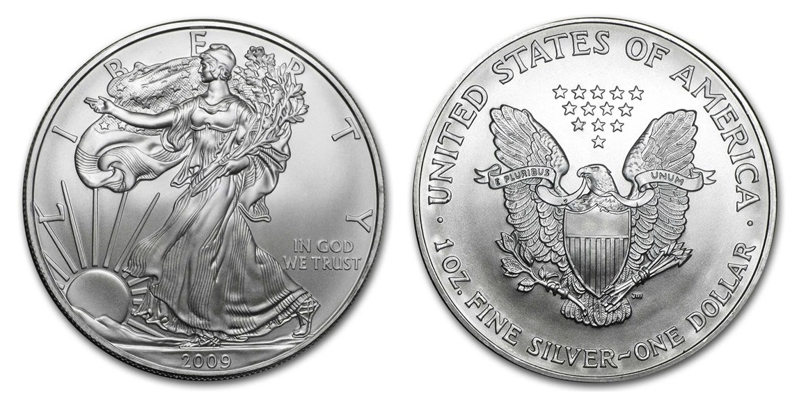 American Eagle / Liberty 2009 - Stříbrná investiční mince 1 oz