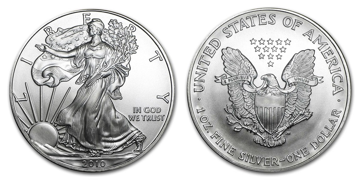 American Eagle / Liberty 2010 - Stříbrná investiční mince 1 oz