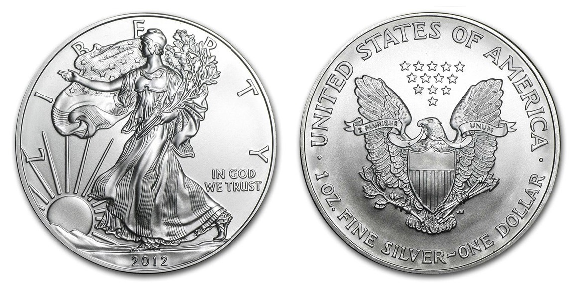 American Eagle / Liberty 2012 - Stříbrná investiční mince 1 oz