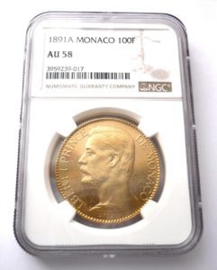 100 Frank 1891 A - ALBERT I. MONAKO - NGC