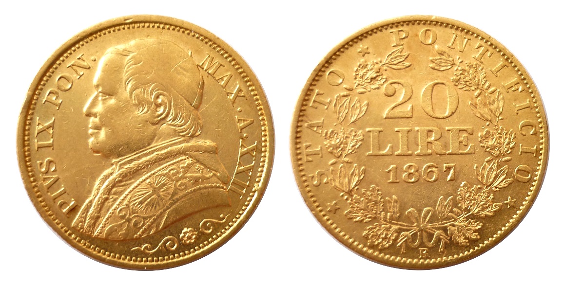 20 Lira 1867 R