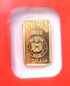 EMIRATES GOLD - Zlatý investiční slitek 1 g