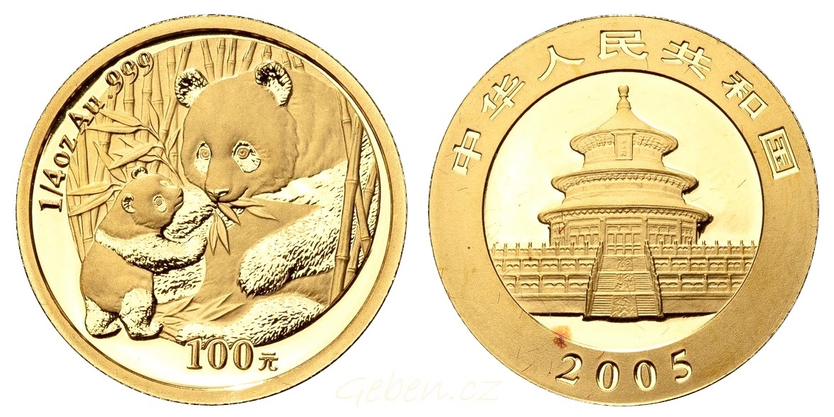 100 Yuan 2005 China Panda