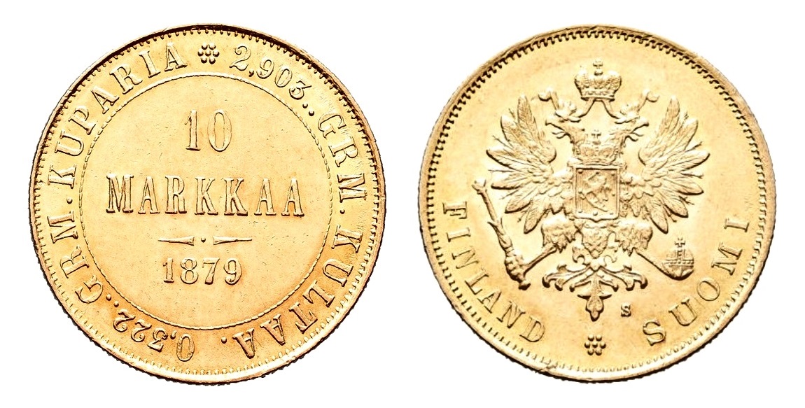 10 MARKKAA 1879 - Alexander II. - Finsko pod Ruskem
