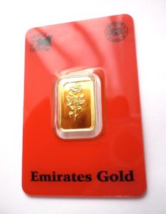 EMIRATES GOLD - Zlatý investiční slitek 2,5 g