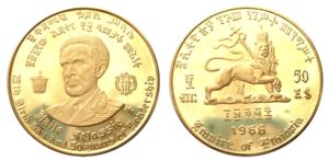 50 Dollars 1966 ETIOPIE - Císař Haile Selassie I. - Vzácné