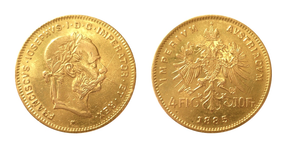 4 Zlatník - 4 Gulden 1885
