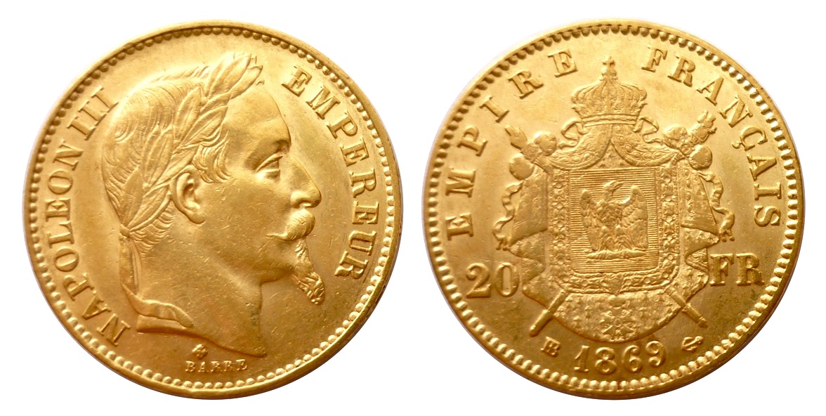 20 Frank 1869 BB - Napoleon III.