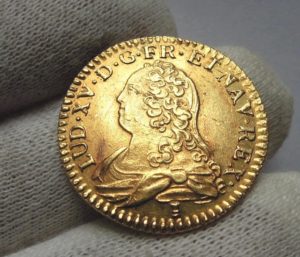 Louis d’or s lunety 1728 Rennes - Louis XV.