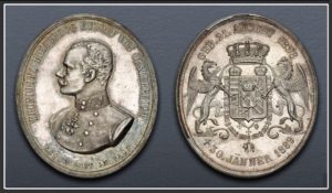 Oválná úmrtní medaile 1858 -1889 Arcivévoda Rudolf