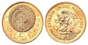 20 Pesos 1920 ! Mexico - Aztécký kalendář