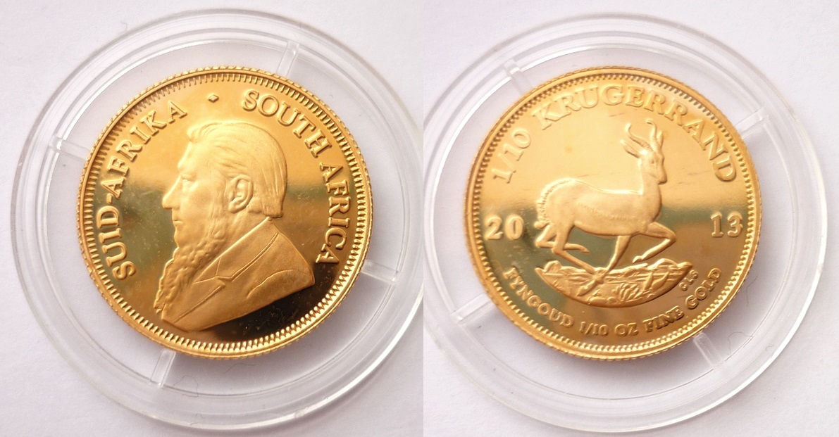 Krugerrand 2013 Jižní Afrika PROOF 1/10 Oz